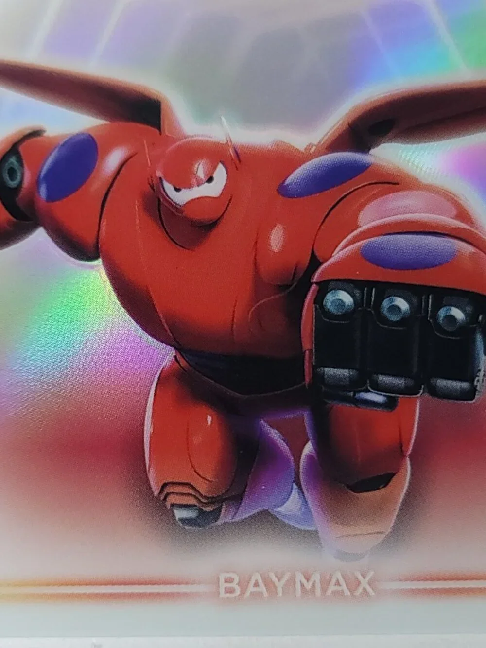 Baymax Topps 2026 Disney Neon Holo Chrome Refractor Limited 077/199 CNE
